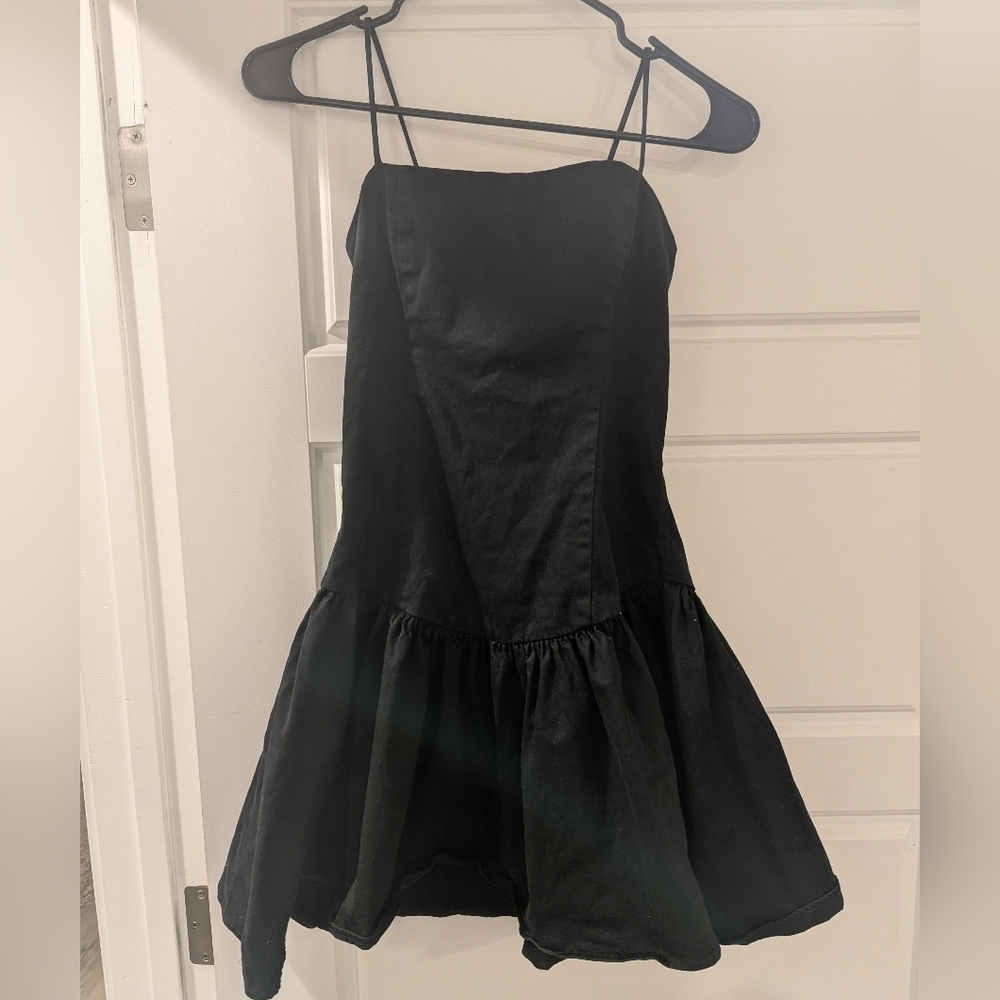 Anthropology Maeve Black Corset Style Dress